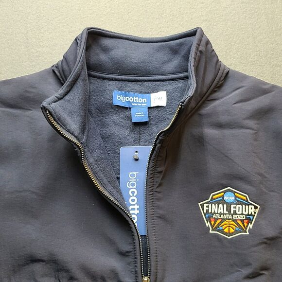 Final Four 2020 Atlanta Mens Full Zip Blue Large Cotton Jacket Coat Nylon - Picture 2 of 11